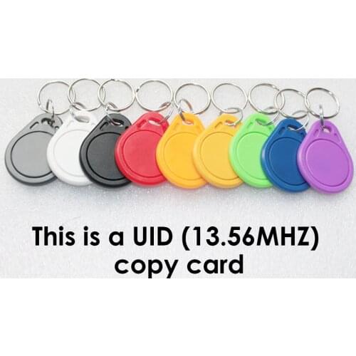 100pcs/lot UID 13.56MHz IC Clone Card Changeable Smart Keyfobs IC Tags Key Tags Duplicator Keyfobs Copy Key Token Card