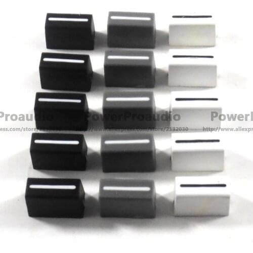 15pcs/lot New Channel Crossfader Fader Cap Knob Fit For RANE 57 TTM57 TTM57sl TTM57mk2 Black Gray White