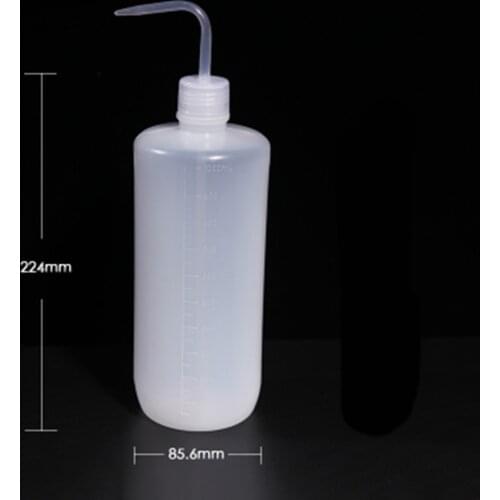2pcs/lot 1000ml Transparent Plastic Squeeze Bottle Tattoo Wash Bottle Container Medical Bottle Lab Supplies