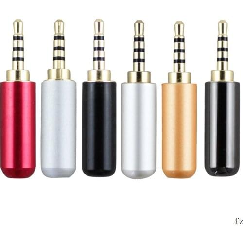 200 Pcs 3.5 mm Male RCA Plug Audio Jack 3 Pole Gold Plated Earphone Adapter for DIY Stereo Headset or Used for Repair Earphone