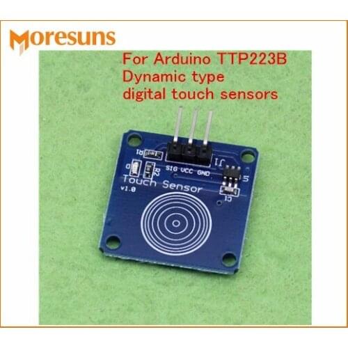 Fast Free Ship 50pcs For Arduino TTP223B Dynamic type digital touch sensors Capacitive touch sensor module