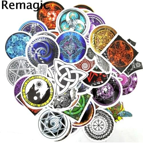 50pcs Vikings Runes symbols Children Stickers Skateboard Guitar Girls Waterproof scrapbooking Sticker Kids Graffiti Toys