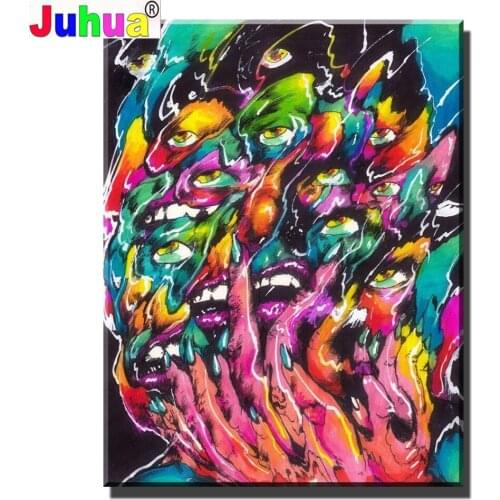 Abstract Woman Eyes 5D Diamond Painting Portrait Diy Cross Stitch Mosaic Home Decor Art Full Drill Embroidery 2021 Top Gift