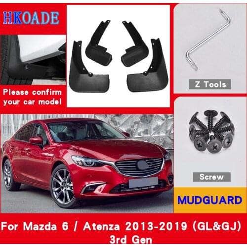Car Fender Mud Flaps For Mazda 6 Atenza GL GJ 2019~2013 Mudguards Splash Guards Fender Mudflaps Car Fender Accessories