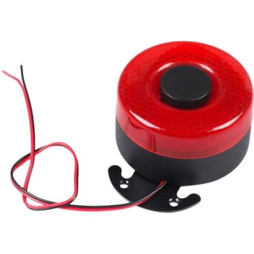 DC 12V-24V 105DB Auto Warning Siren Sound Signal Backup Alarms Horns with LED Beep Reverse Air Horn for the Car