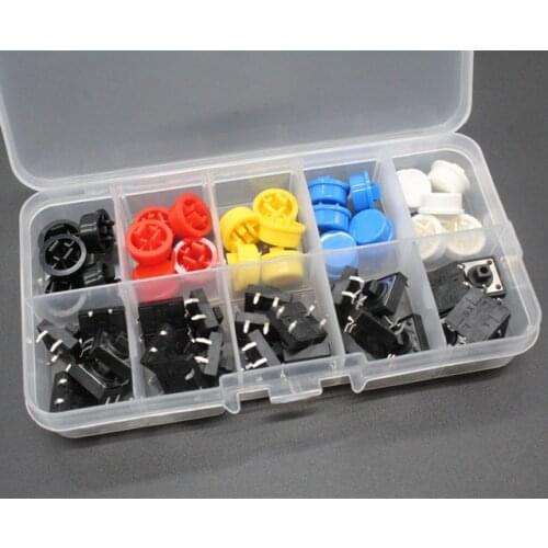 25PCs boxed 12X12MM Big key module Big button module Light touch switch module with hat High level output for arduino usb