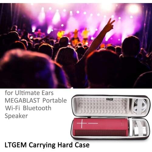 LTGEM Case for Ultimate Ears MEGABLAST Portable Wi-Fi Bluetooth Speaker