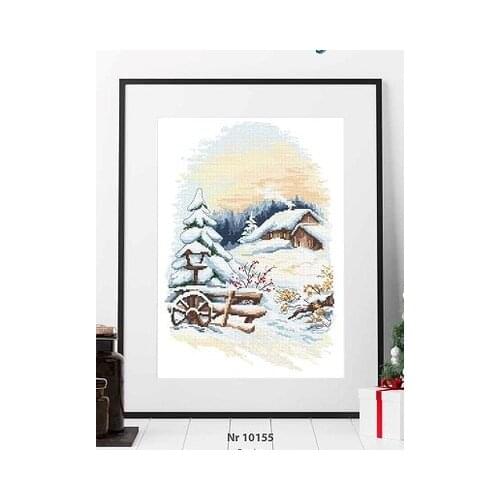 Cross Stitch Kit Embroidery Homfun Craft Bears Cross Stich Painting Joy Sunday Christmas Decorations For Home Homefun ZZ534