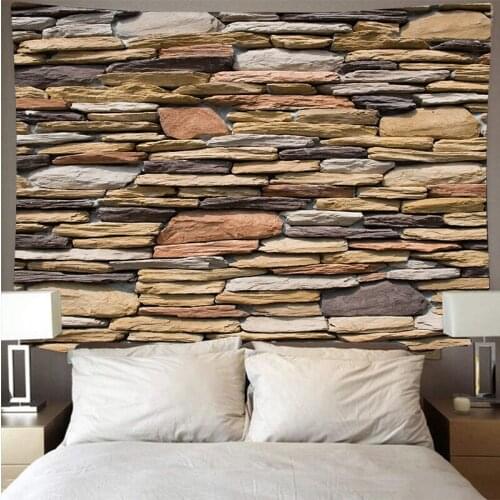 Damaged retro style wall pattern tapestry print tapestry psychedelic wall hanging beach towel polyester thin blanket yoga