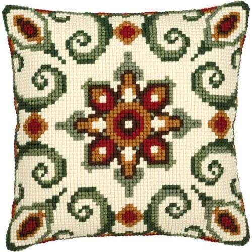 Latch Hook kits Pillow Diy Handmade Printed Flower Canvas Cushion Latch Hook Kits DIY Unfinished accessories