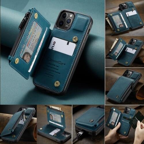 For Redmi Note8 Pro/Redmi Note 9S/Note 9 Pro Max Case Magnetic Wallet Case Armor Shockproof Card Holder Wallet Flip Cover Buckle