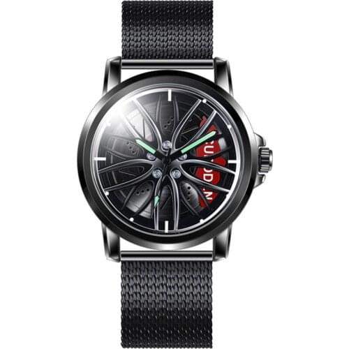 Men Brand Watch Hip Hop Tires Creativity Sports Stainless Steel Band Quartz Designer Watches Reloj Hombre Acero Inoxidable 2021