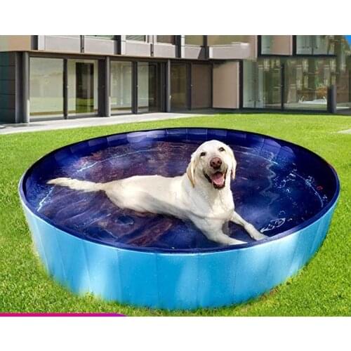 Dog swimming pool Pet pool Portable collapsible pet bath tub Clean outdoor paddling pool for cats and dogs Pet bath supplies