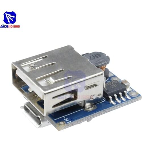 Diymore USB 5V 1A Step Up Boost Converter Power Supply Module Micro USB 18650 Lithium Battery Charger Protection Board