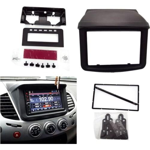 ITYAGUY 2 Din Fascia fit for Mitsubishi Pajero Sport Triton L200 MID Radio DVD Stereo Panel Radio Refitting Dash Mounting Kit