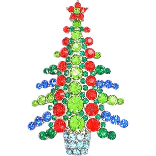 Christmas Brooches Women Men Christmas Tree Party Causal Office Brooch Pins Gifts