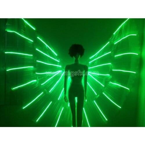 LED Dance wing / LED wing / Light up costume / glowing / iluminated / Luminous suit