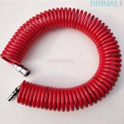 Explosion-proof spring air pipe spiral dust blowing gun charging pump tire pressure gun pneumatic grease gun grinding machine