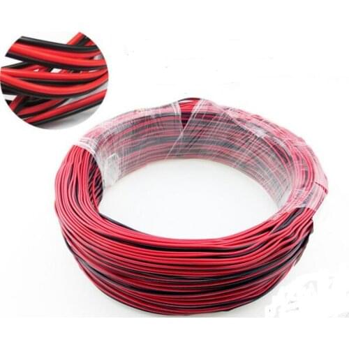 100M/LOT 2 Pin 2 Channels 5050 3528 22AWG LED Strip Extension Wire Extend Led Strip Cable Wire Cord Connecto