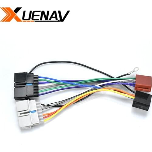 12-008 Wiring Harness Adaptor connector Lead Loom Plug For-CHRYSLER For-DODGE For-JEEP (select models) ISO Radio Adapter