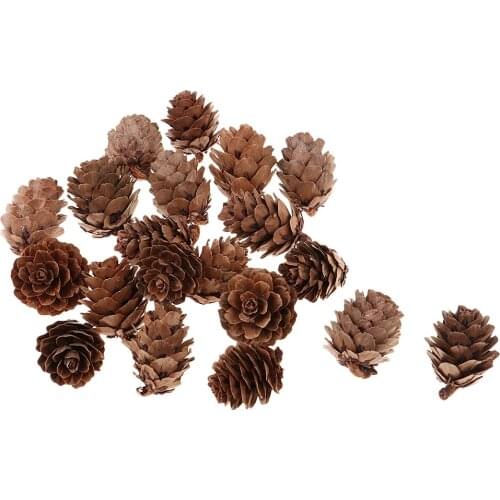 20pcs Pine Cones Baubles Hanging Christmas Xmas Tree Holiday Decoration Logs