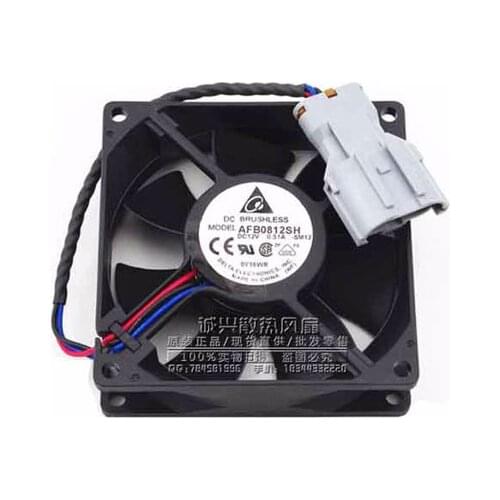 Delta Electronics AFB0812SH -SM12 DC 12V 0.51A 80x80x25mm 3-wire Server Cooling Fan