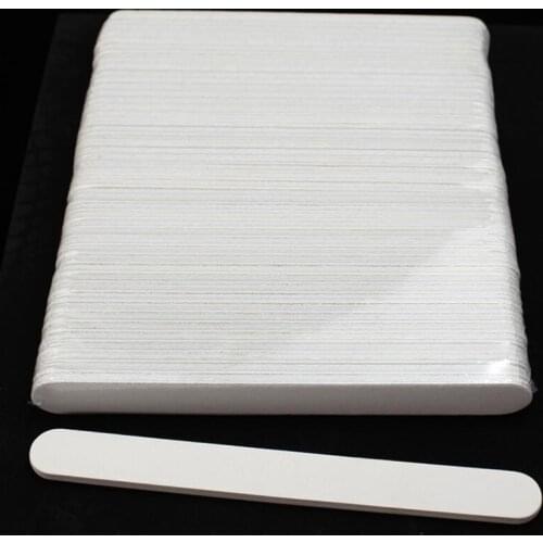 5/10pcs Nailfile Professional Nail Buffer White 100/180 Sandpaper Buffing Sanding Files Round Head Straight Lime Angle