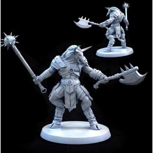 56mm 38mm Resin Model Minotaur Warrior Figure Unpainted DW-014