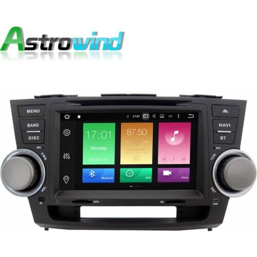 8 Core, 4G RAM, 32G ROM, Android 9.0 GPS Navigation System DVD Stereo Media Auto Radio For Toyota Highlander 2012-2014