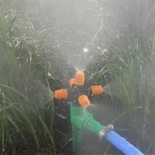 Automatic Watering Grass Lawn Garden Sprinklers 360 Degree Circle Rotating Water Sprinkler 5 Nozzles Garden Pipe Hose