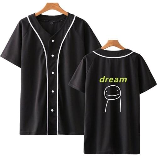 Dreamwastaken Baseball T-shirt Men Women Harajuku Hip Hop Short Sleeve Baseball Jersey Tee Shirt Street Wear Summer Tops