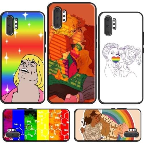 Rainbow Lesbian Pride Gay LGBT For Samsung Galaxy S21 Ultra S20 FE S10 Plus S8 S9 S10E Phone Case For Note 20 10 9 Cover
