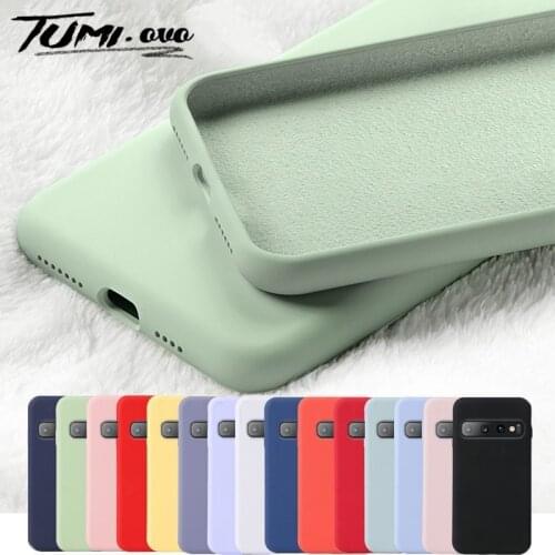 Original Liquid Silicone Phone Case for Samsung Galaxy A10 A20 A30 A40 A50 A60 A70 A80 S9 S8 S10 Plus S10E S7 Edge A7 J4 J6 2018