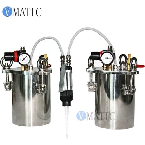 Double Liquid Glue Stainless Steel Pressure Barrel Valve Combination Equipment Mixing Adhesive Ab Dispensing Machine