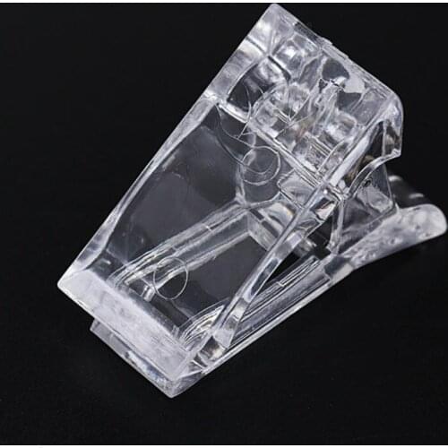 Gel Nail Tips Finger Extension Gel Fixed Clip Transparent Quick Building Finger Nail Extension Builder Clamp