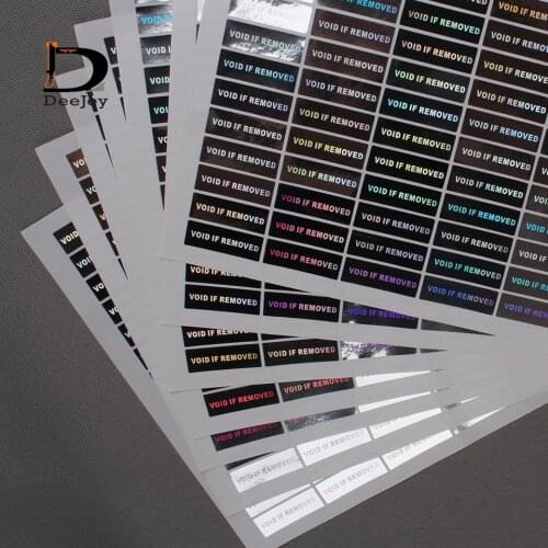 Stock Void if removed holographic stickers 10*30mm anti counterfeit stickers one time use ONLY 2000pcs lot