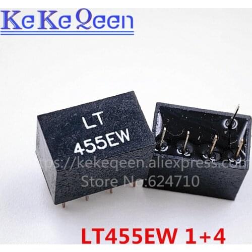 1pcs LT455EW LT455E 455E 455 1+4 5Pin DIP-5 455KHz ceramic filter For communication Signal relays
