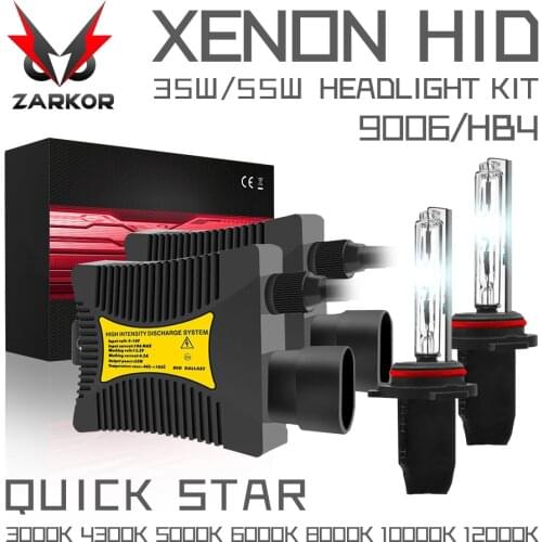 Zarkor DC 12V Xenon H1 Hid Kit 55W H7 H3 xenon H7 H8 H10 H11 H27 HB3 HB4 9005 9006 Car light source xenon Headlight Kit
