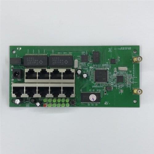 9 poort draadloze router moederbord module custom schroef gat metalen shell breedband snelle thuis kit 2.4g draadloze