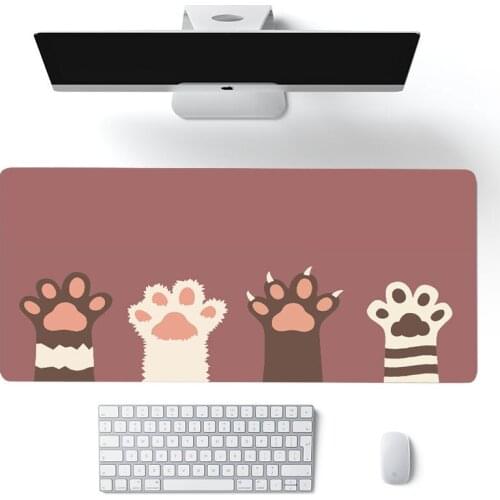Cute Mouse Pad Comtuper Desk Mat Large XXL Mousepad Kawaii Gaming Accessoroes Laptop Gamer Keyboard non-skid mouse pad mat gift
