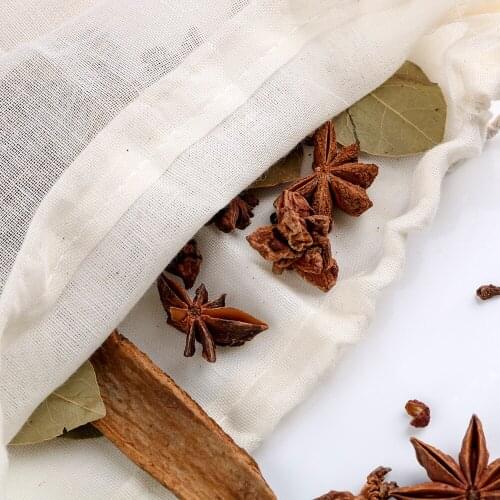 Multifunctional 1piece 20*23cm Medicine Filter Bag Soup Bag Reusable Tea Bag Cotton Drawstring Strainer Kitchen Accessories