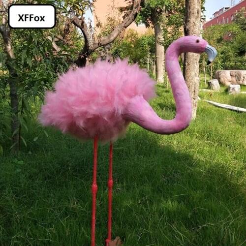 New real life Flamingo model foam&feather simulation pink Flamingo gift about 100cm xf2479