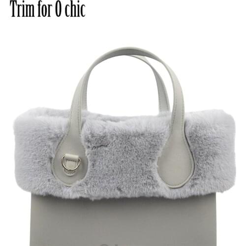 2020 New 8 Colors Women Bag Faux Rex Rabbit Fur Plush Trim for Chic O BAG Thermal Plush Decoration Fit for Ochic Obag