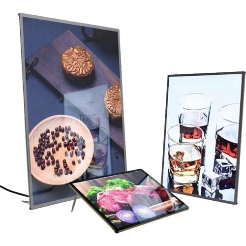A4 led spot light frame leds lighting menu board snap led slim light box aluminum