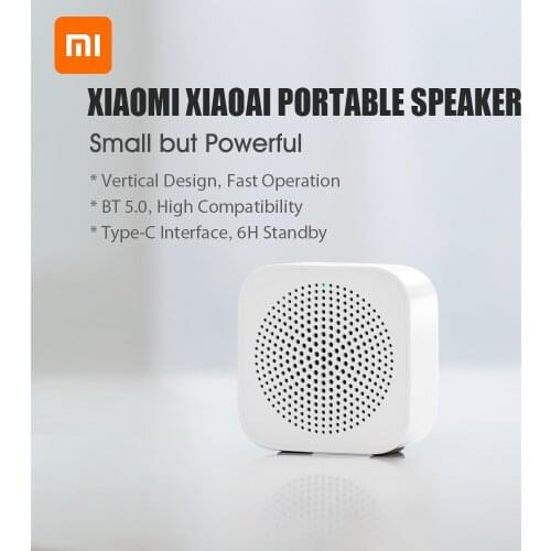 Original New Xiaomi Xiaoai Mini Speaker AI Control Wireless Handsfree Bluetooth Speaker Type C Charge Music Outdoor Loudspeaker