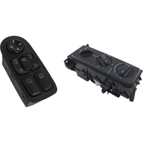 Truck Window Regulator Power Window Master Control Switch & Car Heater Climate Control Panel Switch for Mercedes Benz