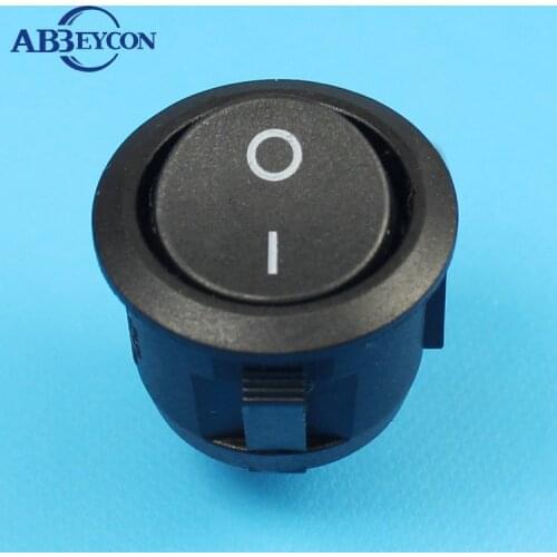 RS243 2 Pin Round T125 Rocker Switch On-off Function Hair Dryer Rocker Switch