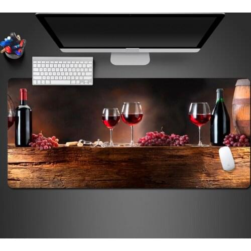 Best Selling Wine Mouse Pad High Quality PC Gaming Pad Computer Gamer Like Keyboard Mouse Rubber Mat To Gamer Christmas Gifts