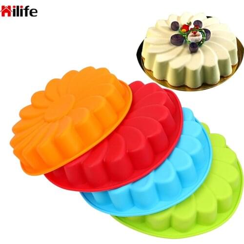 Silicone Mold Cake Decorating Tool DIY 3D Sunflower Form Fondant Cake For Baking Cookie Mould Kitchen Pastry