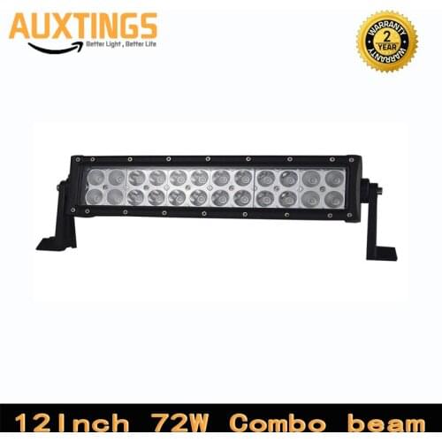 DISCOUNT!!!FREE SHIPPING 12 volt led light bar 12"INCH 72W watt COMBO IP67 offroad led light bar super bright led work light bar